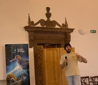 Max presenting on his topic of Field Anomalies.