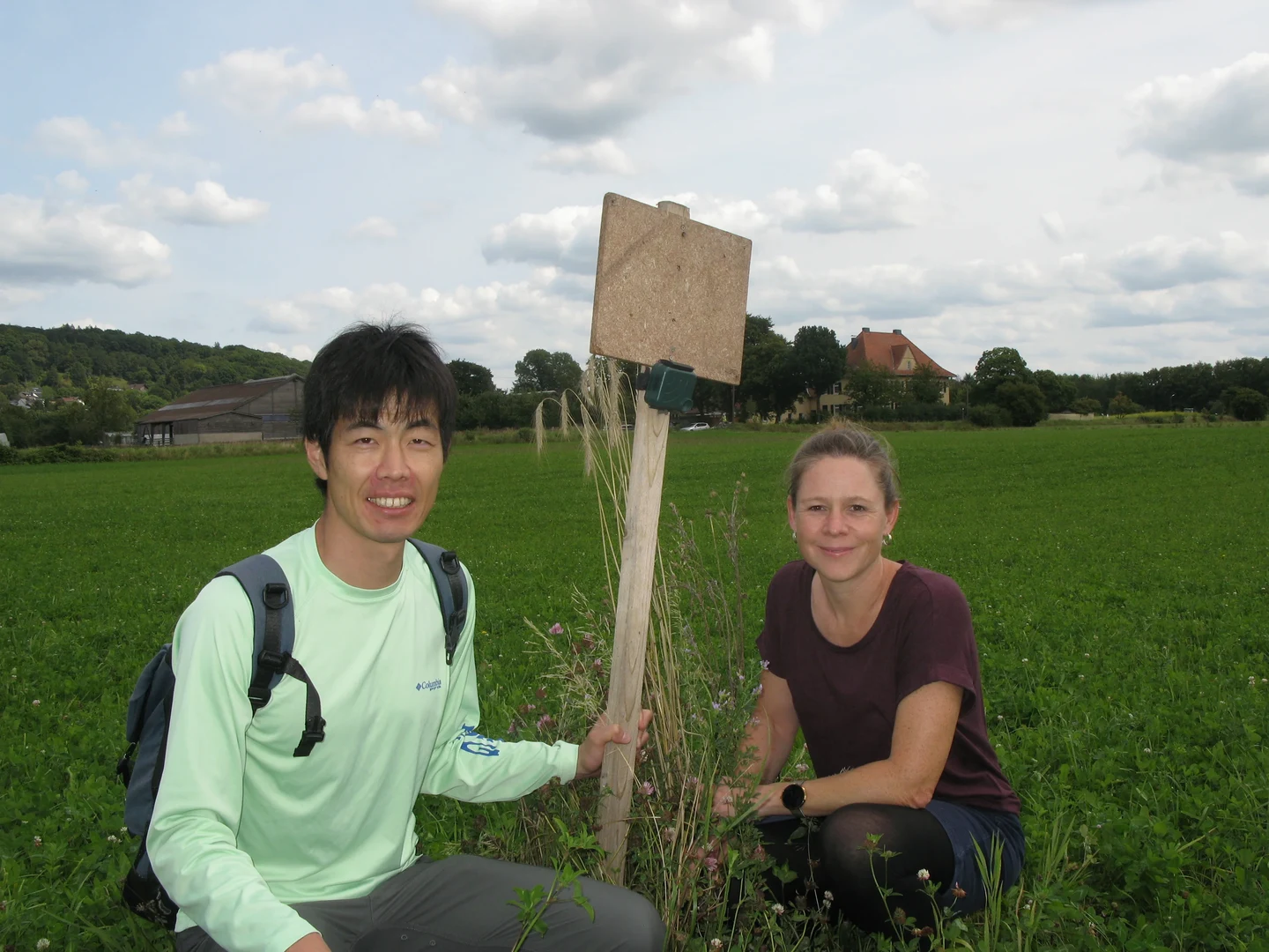 Anna and Ryo out in the Field