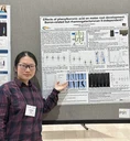 Liuyang Chu presented her poster at the 67th maize genetics conference in St. Louis