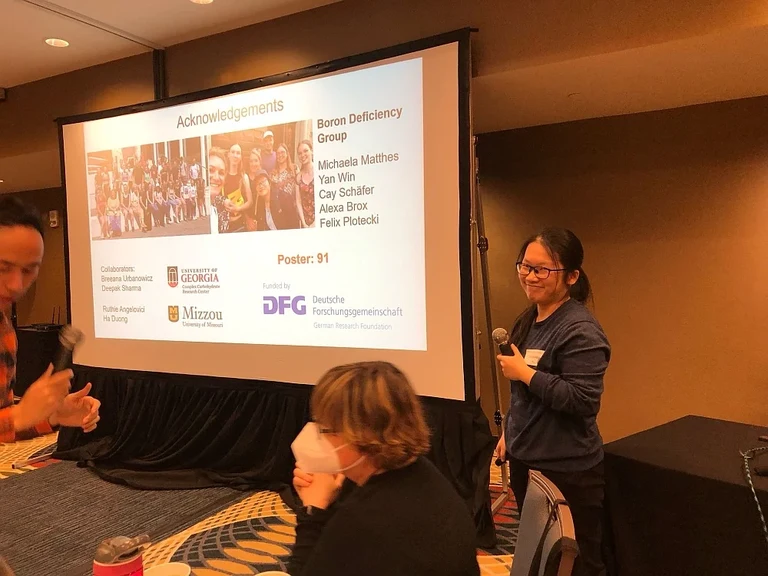 Liuyang Chu gave a talk at the development and cell biology meeting prior to the maize meeting on March 6, 2025.