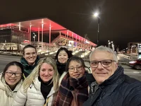Members of the Crop Functional Genomics group attended the 67th maize genetics meeting in St. Louis, USA from 6-8, March 2025. Here in front of the St. Louis City SC soccer stadium.