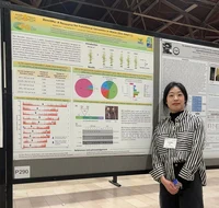 Xuelian Du presented her poster at the 67th maize genetics conference in St. Louis