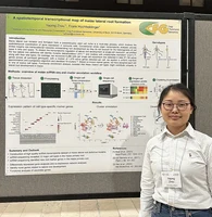 Yaping Zhou presented her poster at the 67th maize genetics conference in St. Louis