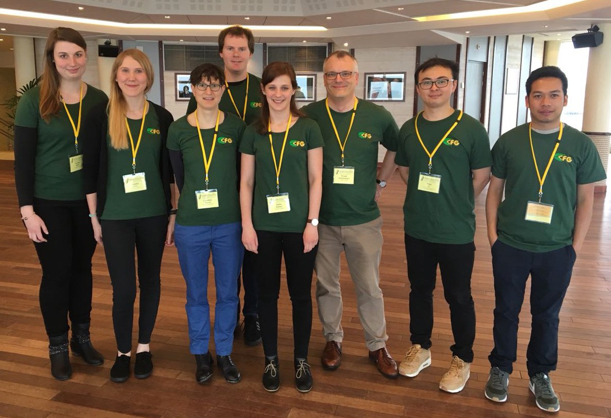 Members of the Hochholdinger lab at the 60th Maize Genetics Conference in Saint-Malo, France.