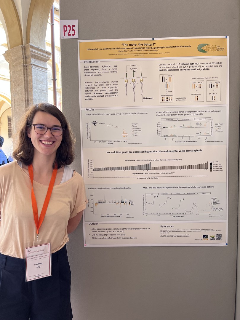 Marion Pitz presented her work at the 5th European Maize Meeting in Bologna