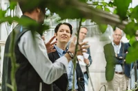 Ministerin Silke Gorißen zu Besuch auf dem Nachhaltigkeitscampus Klein-Altendorf