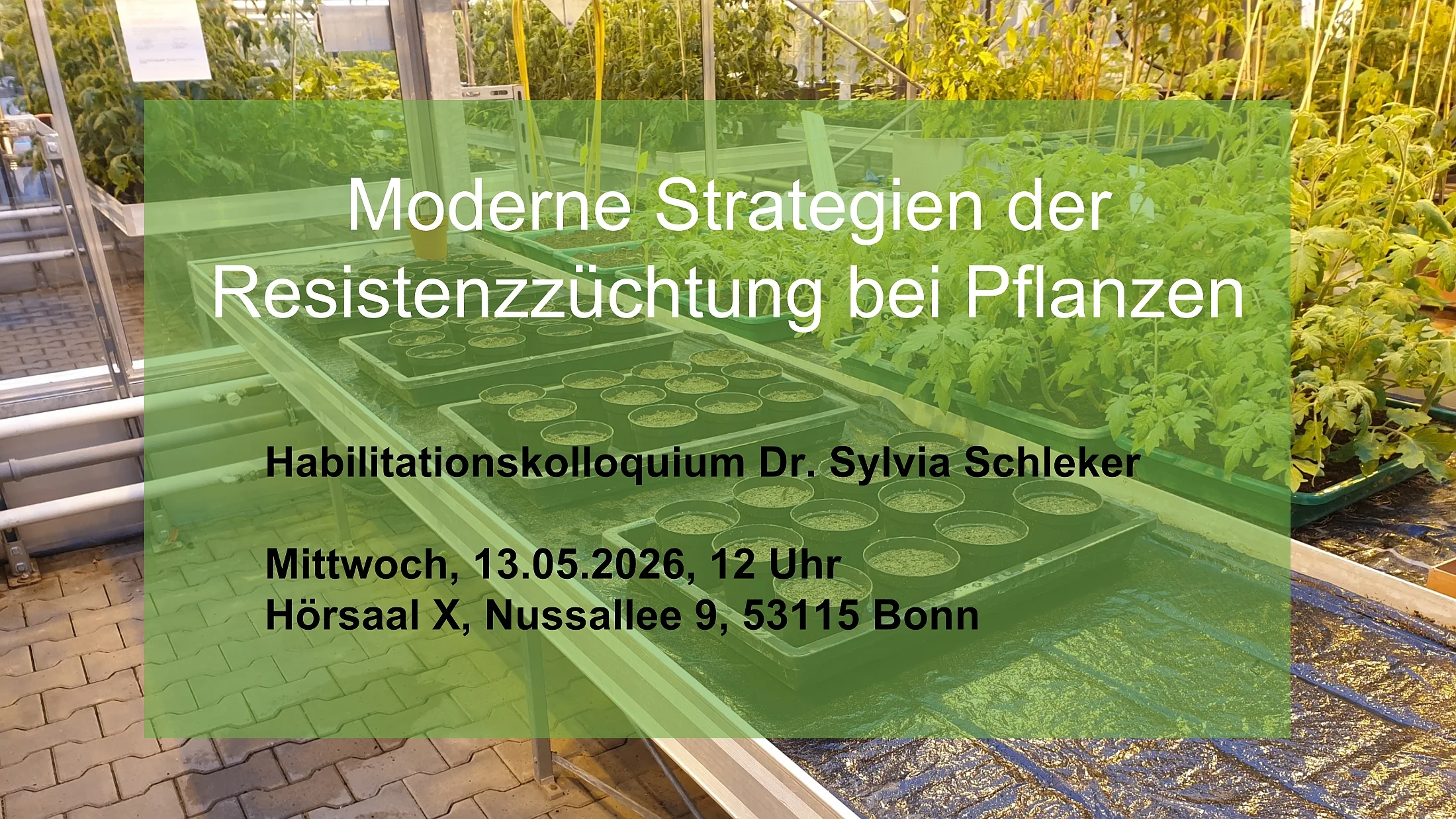 Habilitationskolloquium Dr. Sylvia Schleker