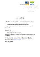 2 research assistants (WHK) for 6 months (9 hours per week)