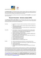 Research Associate – decision analysis (50%) 42-22-3-202
