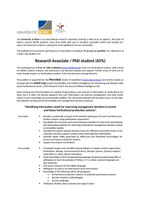 Research Associate / PhD student (65%) 22.02.2023