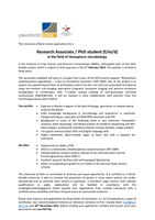 PhD position announcement AG Knief