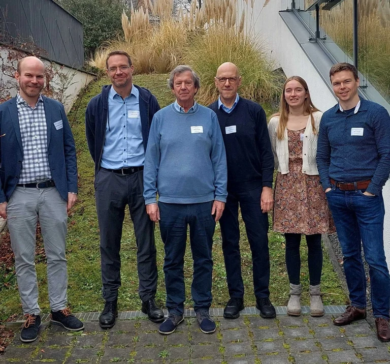 HortiBonn at the 58th DGG annual conference in Erfurt (from left to right Jan-Bernd Schulze-Lutum, Eike Lüdeling, Michael Blanke, Thorsten Kraska, Christine Schmitz, Anton Milyaev)