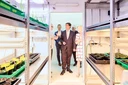 Finance Minister Optendrenk in the Climate Chamber Core Facility.