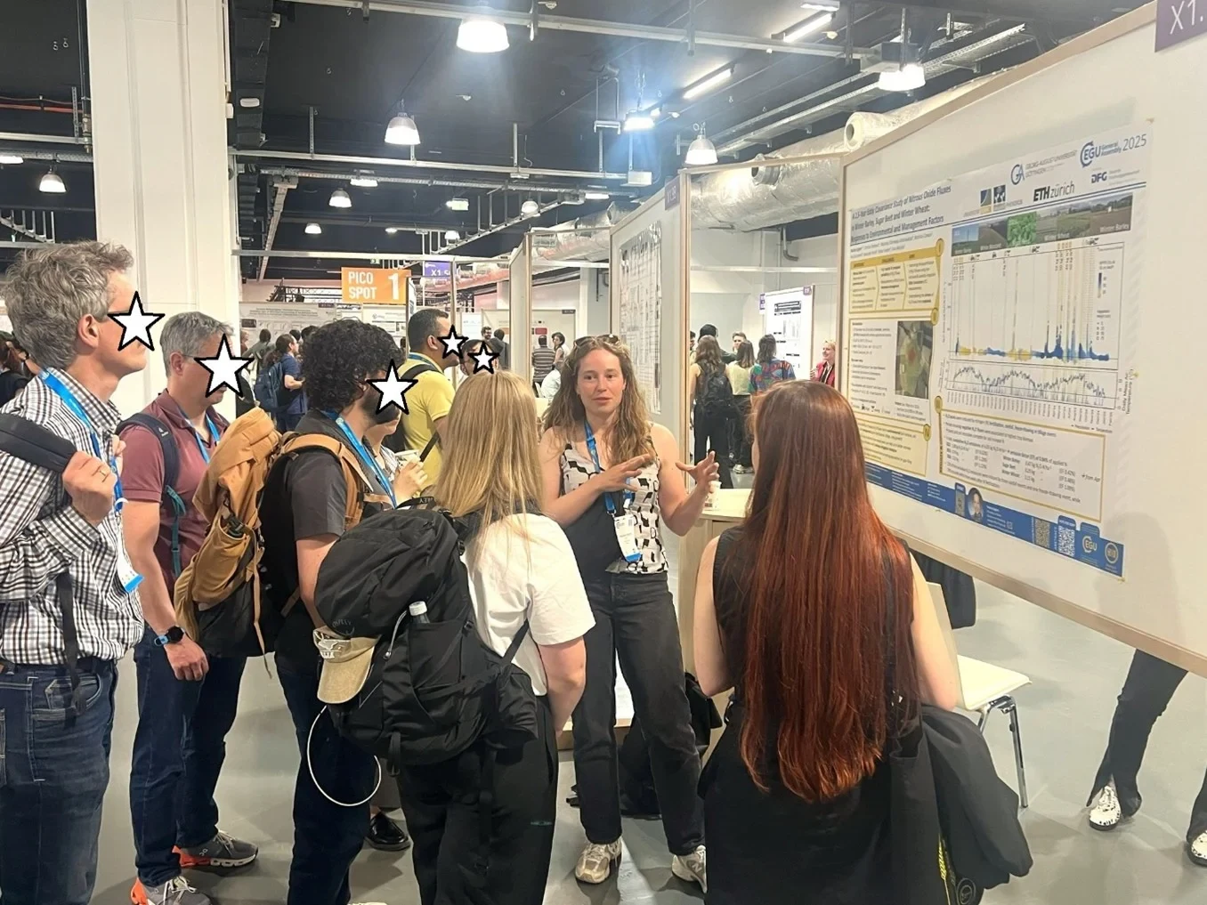 Paulina Englert explaining her research